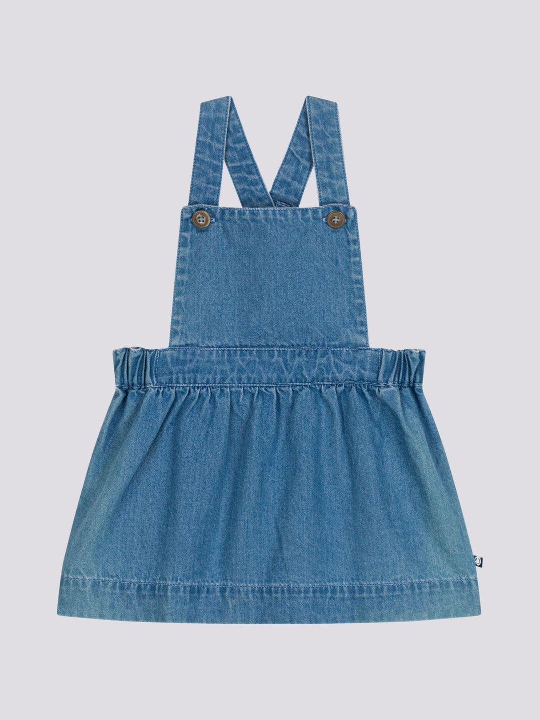 ABITO SMANICATO IN DENIM LEGGERO PER BEBÈ A09OD 01 PETIT BATEAU 