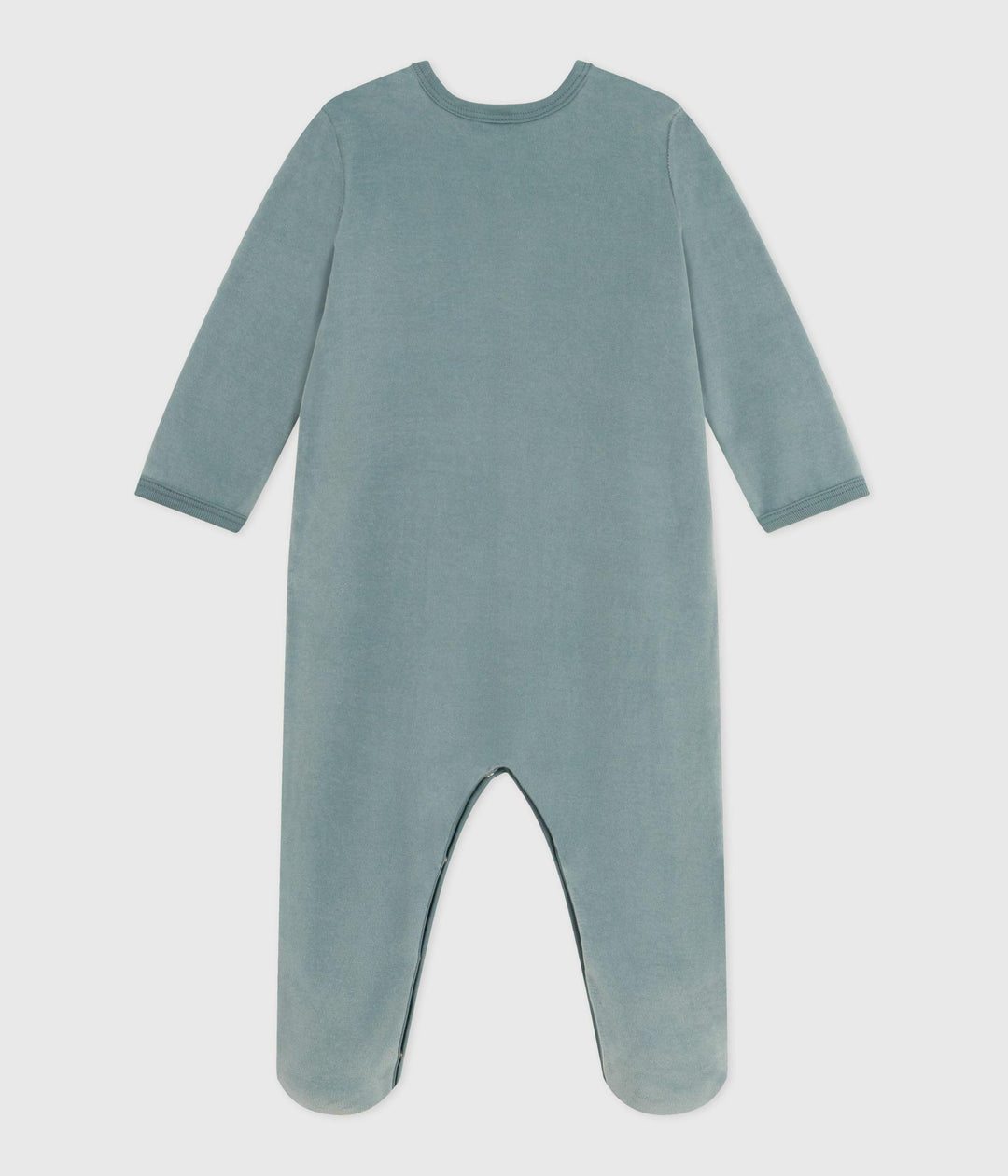 Pigiama in ciniglia tinta unita neonato A0E2P 01 PETIT BATEAU 