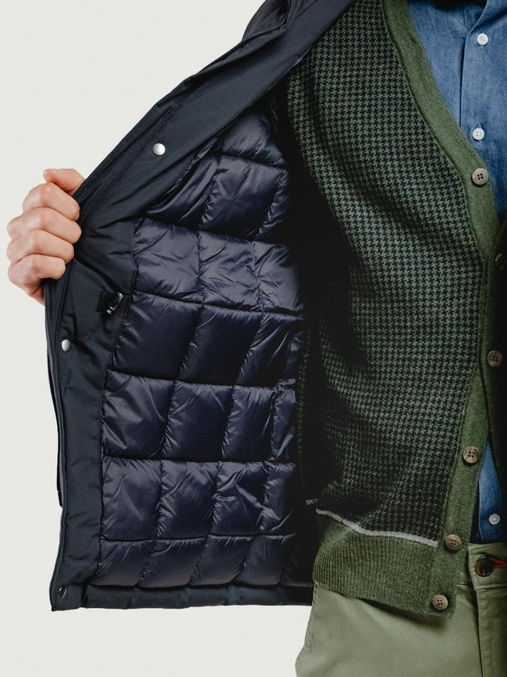 FIELD JACKET IN NYLON BLU NAVY BU26W14JKCOAT 201 ANDREA MORANDO 