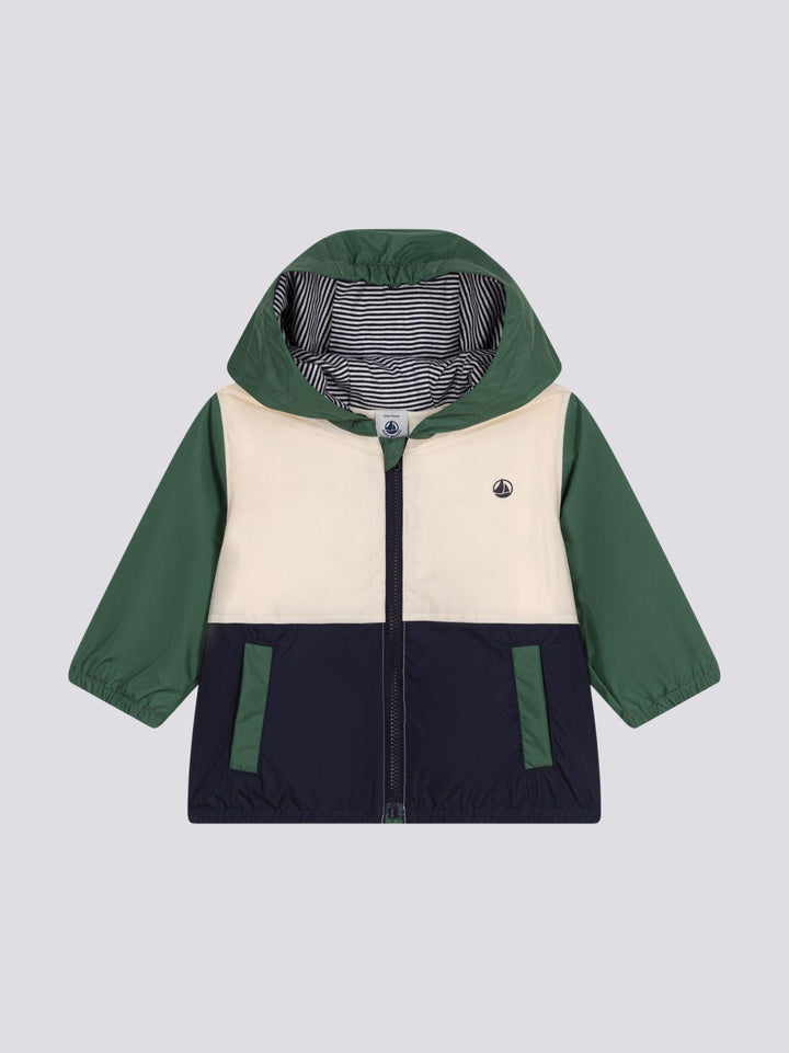 GIACCA A VENTO COLORBLOCK per bebè A09JH 01 PETIT BATEAU 