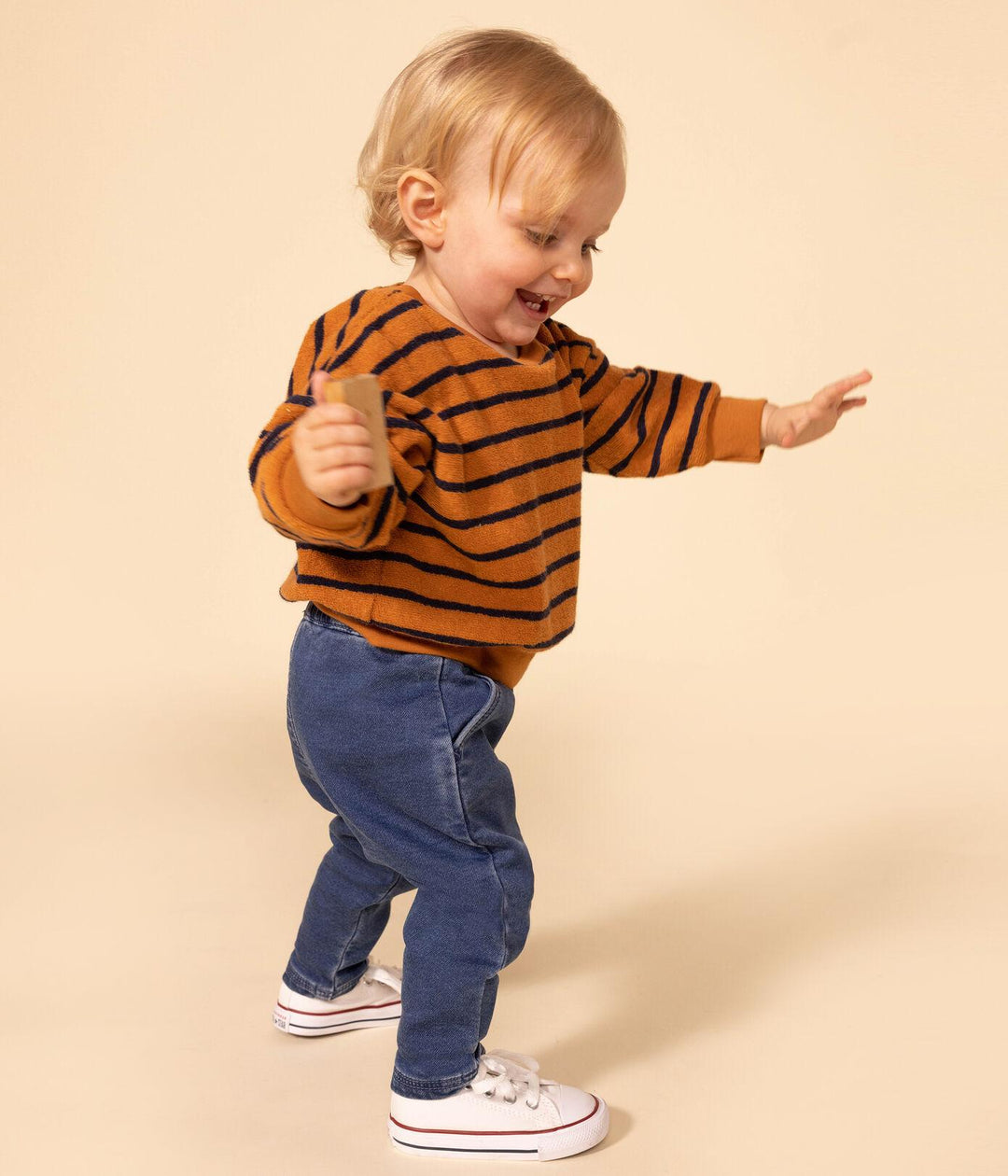 JEANS BEBÈ IN DENIM A08FF 01 PETIT BATEAU 