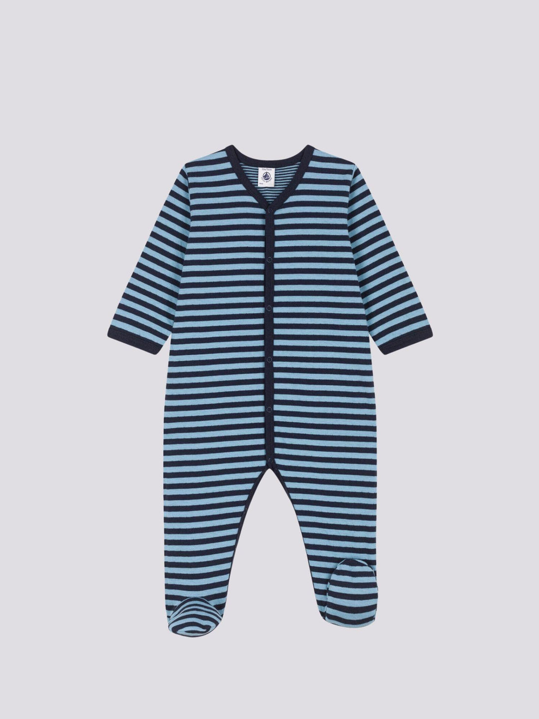 TUTINA PIGIAMA BEBÈ IN TUBIQUE A RIGHE A088B 01 PETIT BATEAU 