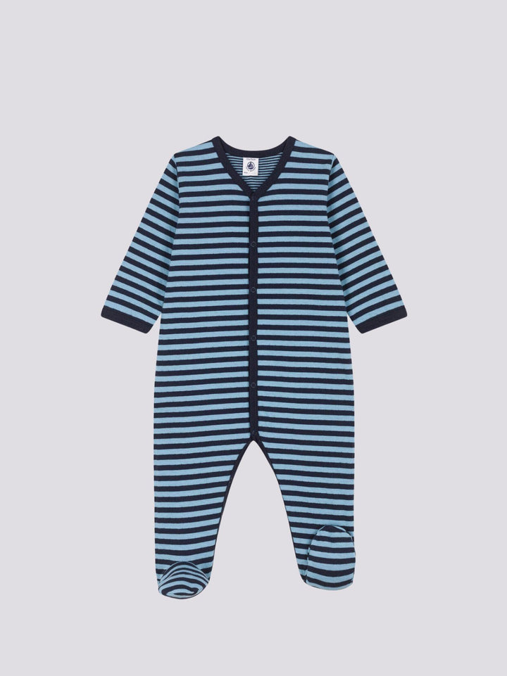 TUTINA PIGIAMA BEBÈ IN TUBIQUE A RIGHE A088B 01 PETIT BATEAU 