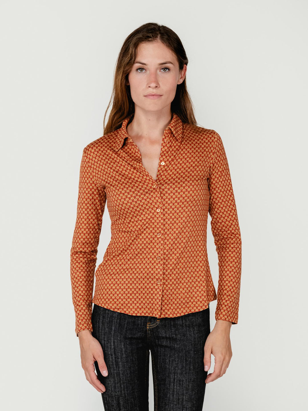 CAMICIA MULTICOLOR RUGGINE 555LANI113 75 ANDREA MORANDO 