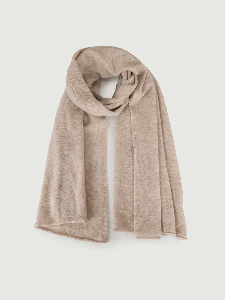 SCIARPA BEIGE IN CASHMERE 0102 SILVER ANDREA MORANDO 