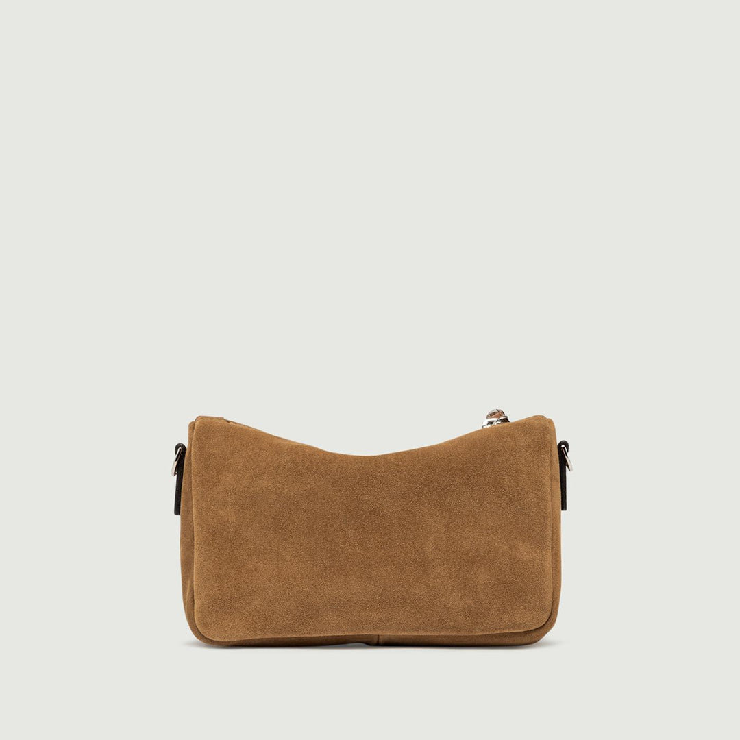 Borsa a mano Nora Pouch mini in camoscio cuoio BS 10224/24PE CM-PL 206 GIANNI CHIARINI 
