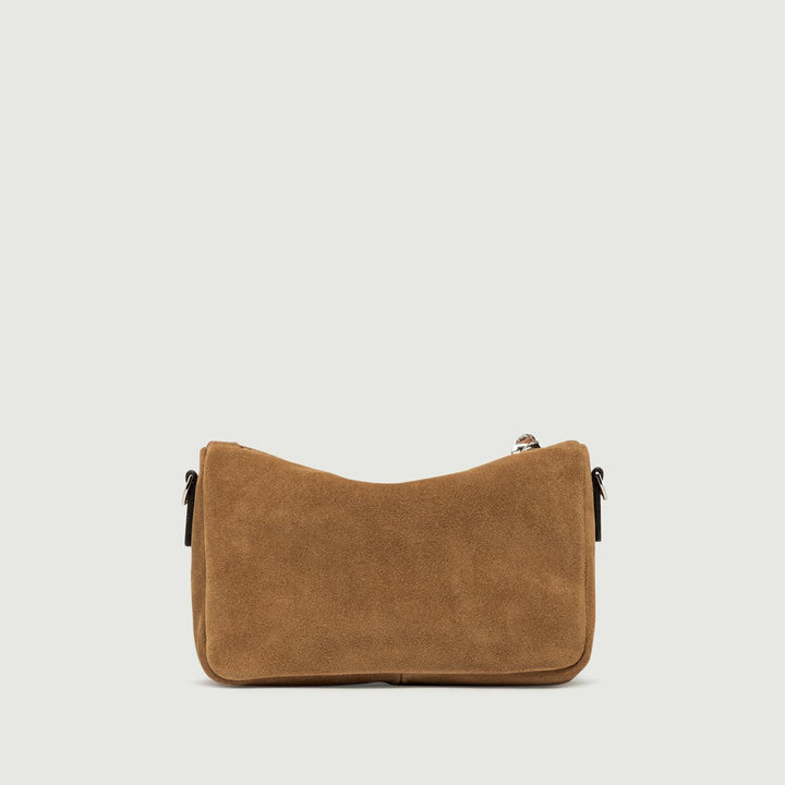 Borsa a mano Nora Pouch mini in camoscio cuoio BS 10224/24PE CM-PL 206 GIANNI CHIARINI 