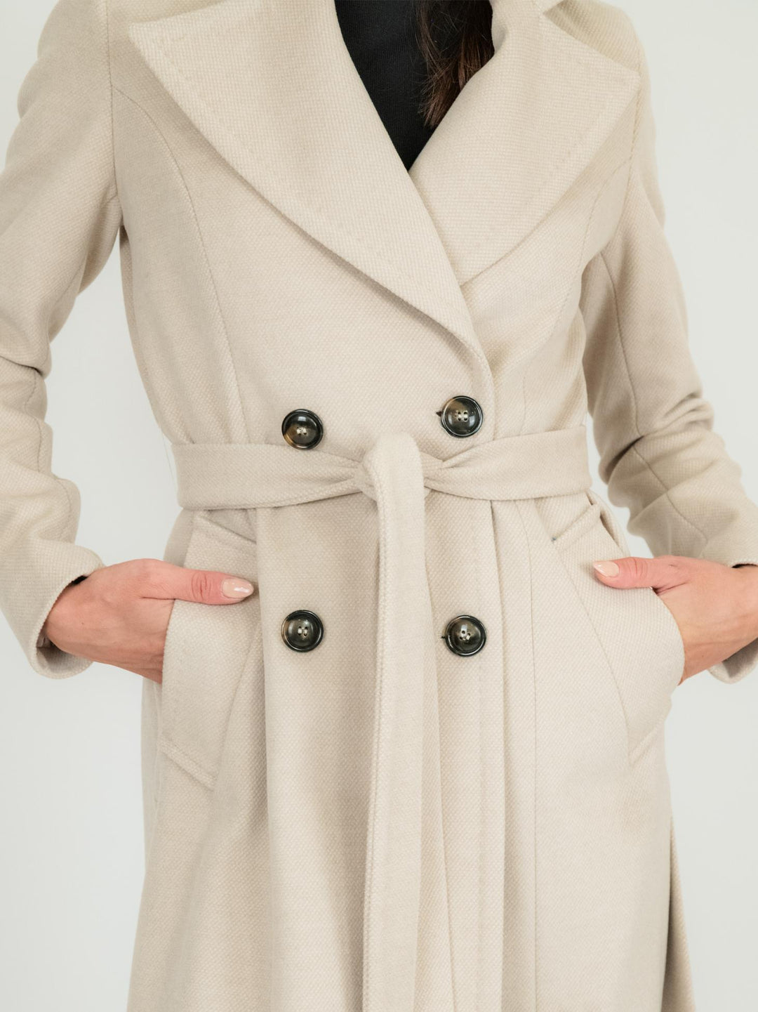 CAPPOTTO BEIGE DOPPIO SPACCO 9788CDH CASHA ANDREA MORANDO 