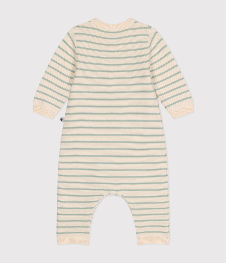 TUTINA A RIGHE LUNGA IN MAGLINA PER BEBÈ A09GW 01 PETIT BATEAU 