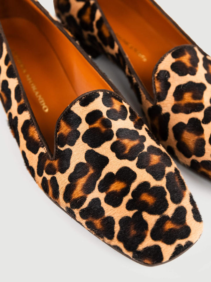 MOCASSINO IN CAVALLINO LEOPARDO 4875-4 CAVALLINO ANDREA MORANDO 
