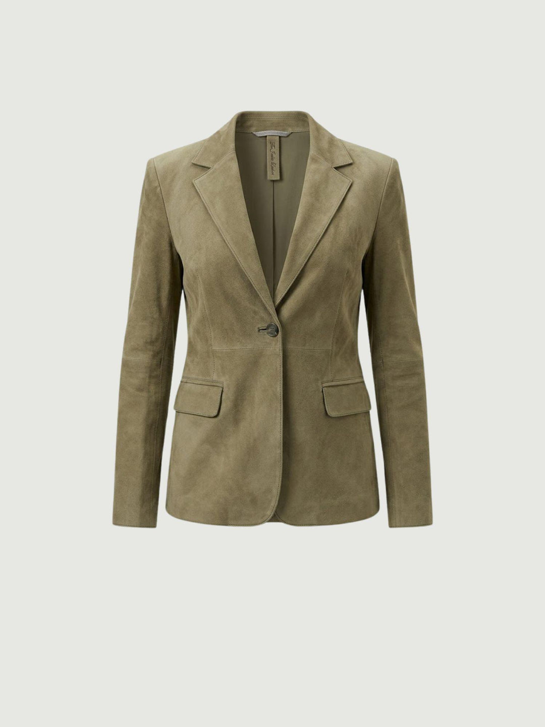 Blazer monopetto Beatriz in pelle scamosciata salvia BEATRIZ 037 JACK LEATHER 