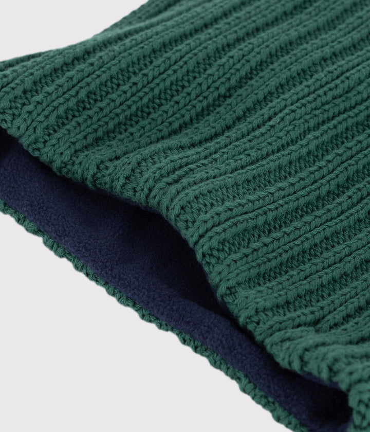 Snood in maglia foderata in pile bambino A0DOM 02 PETIT BATEAU 