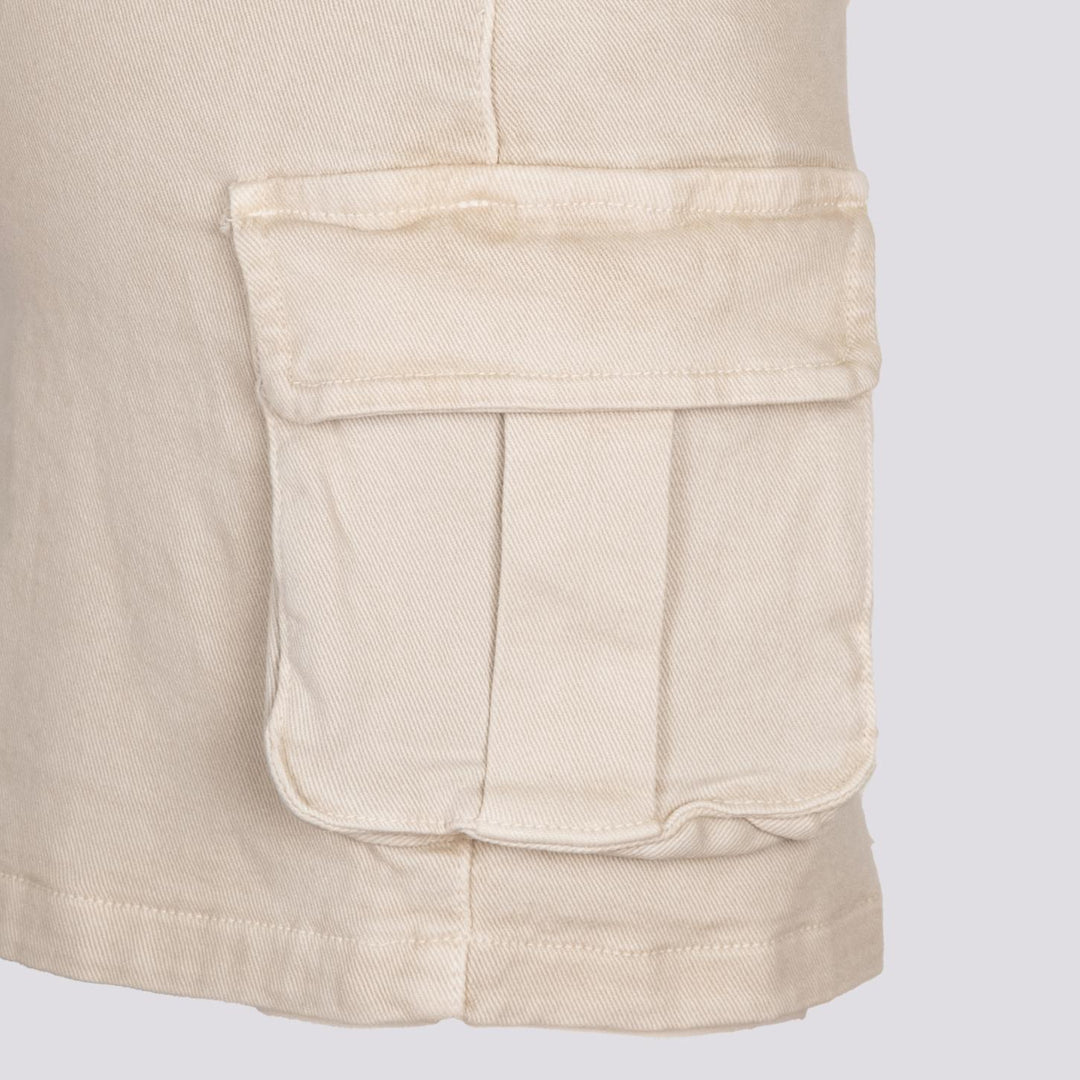Mini gonna cargo in cotone panna 1396 BEIGE ANDREA MORANDO 