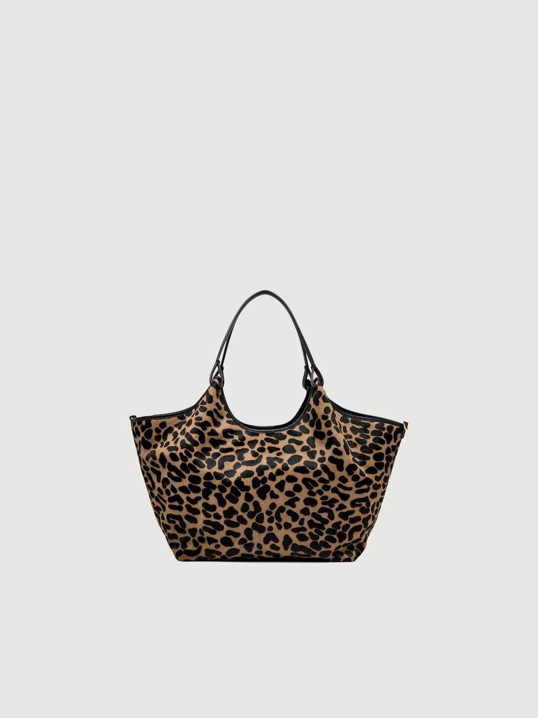 Borsa a spalla Dua in pelle color leo macchia nero-nero 11112 HORSY 10730 GIANNI CHIARINI 