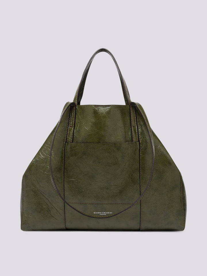 Borsa Super Light in Naplack guam Green BS 10336 NPK 13131 GIANNI CHIARINI 