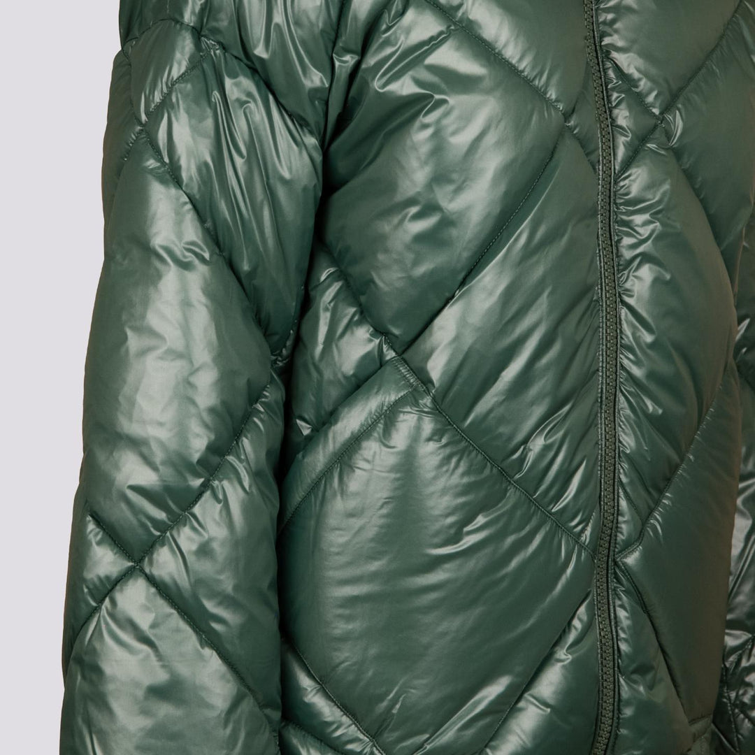 PIUMINO CORTO IN NYLON LEGGERO VERDE BOSCO 9000 0788 OOFWEAR 