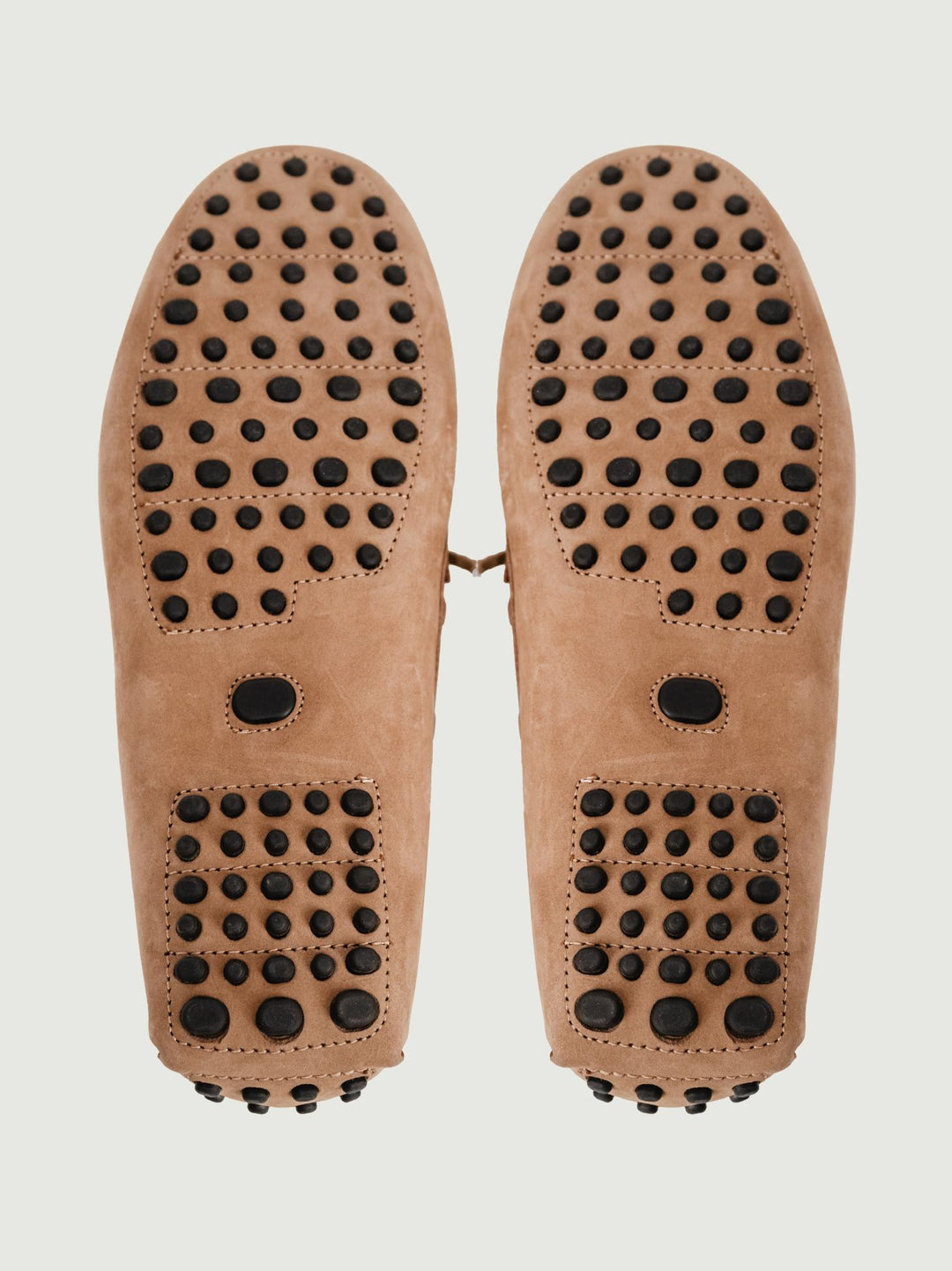 MOCASSINO CON GOMMINI IN CAMOSCIO BEIGE