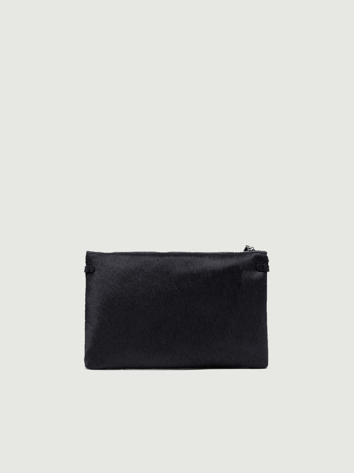 Clutch Hermy in pelle martellata nera 3905 HORSY 001 GIANNI CHIARINI 