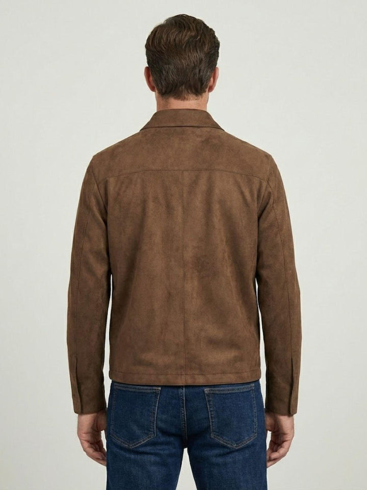 Giacca Tarragon in camoscio pecan TARRAGON 126 JACK LEATHER 