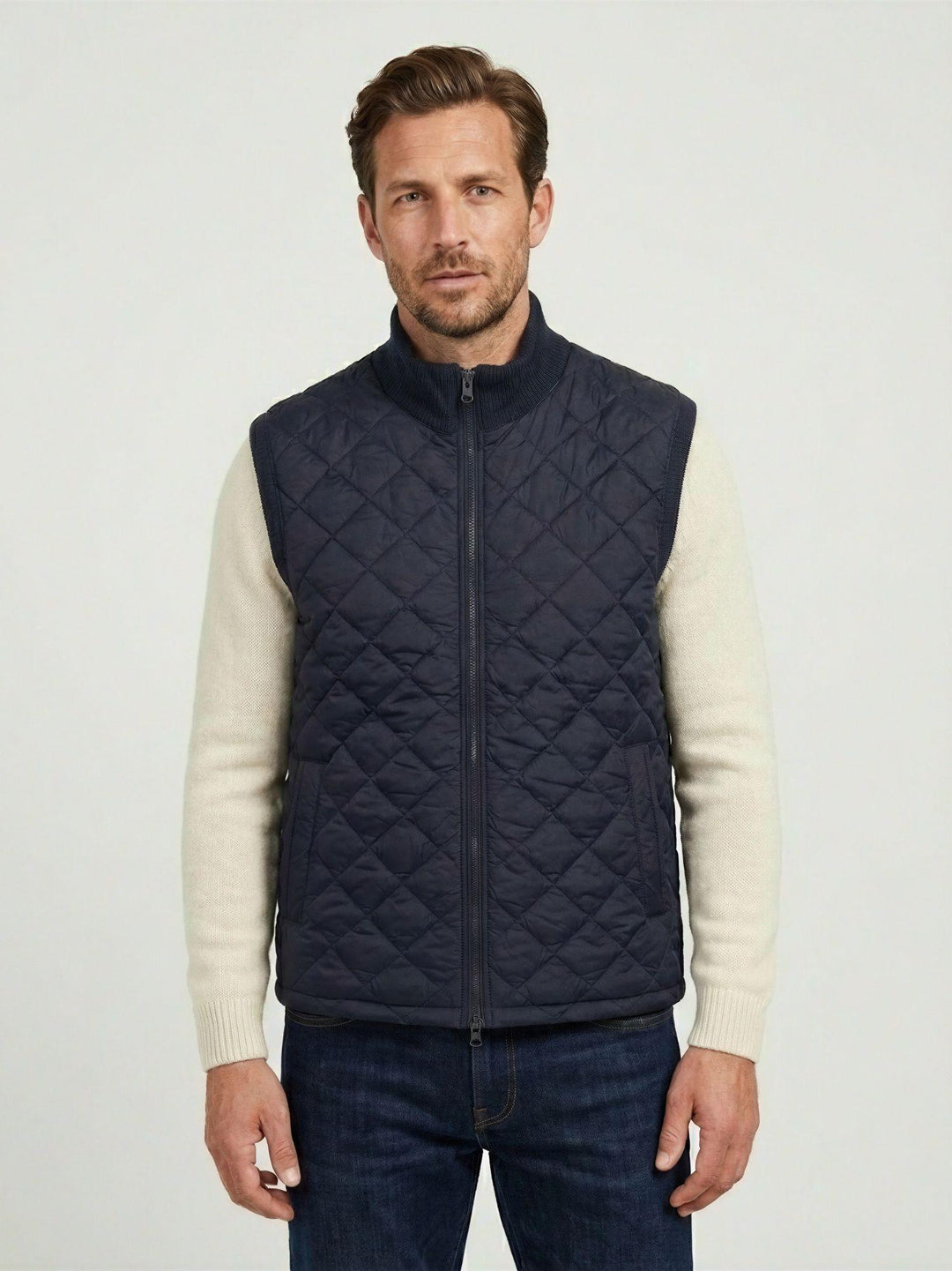 Trapuntino smanicato navy 4301225 283 ANDREA MORANDO 