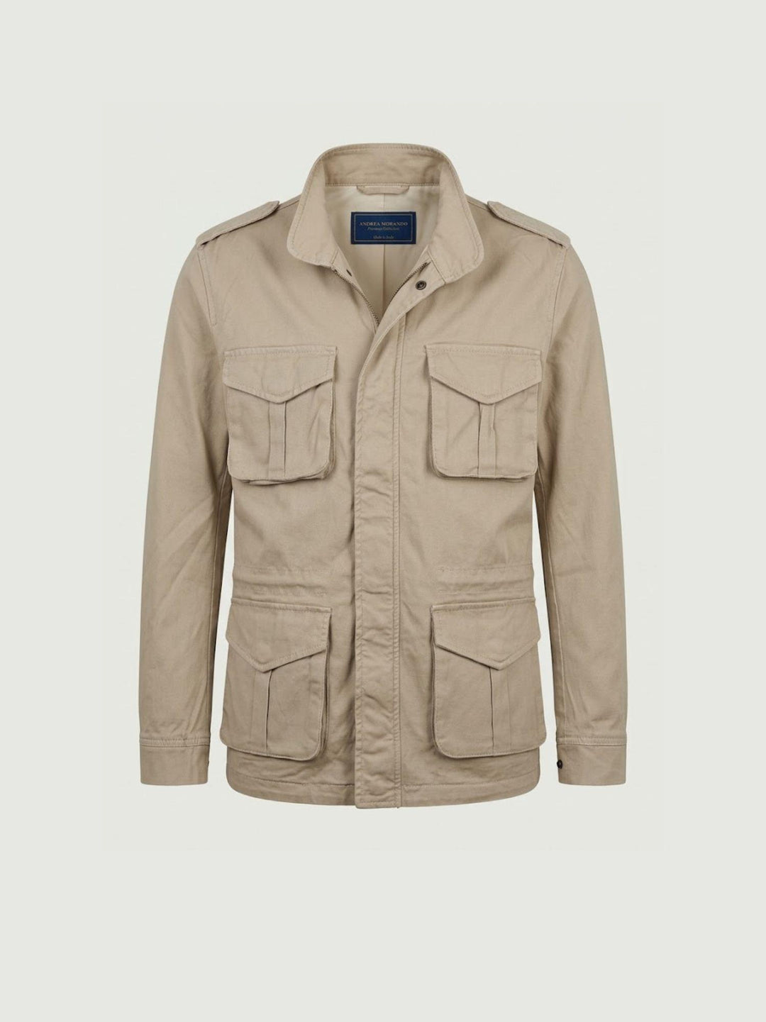 Field Jacket in cotone color sabbia BU26S06GIPA977 110 ANDREA MORANDO 