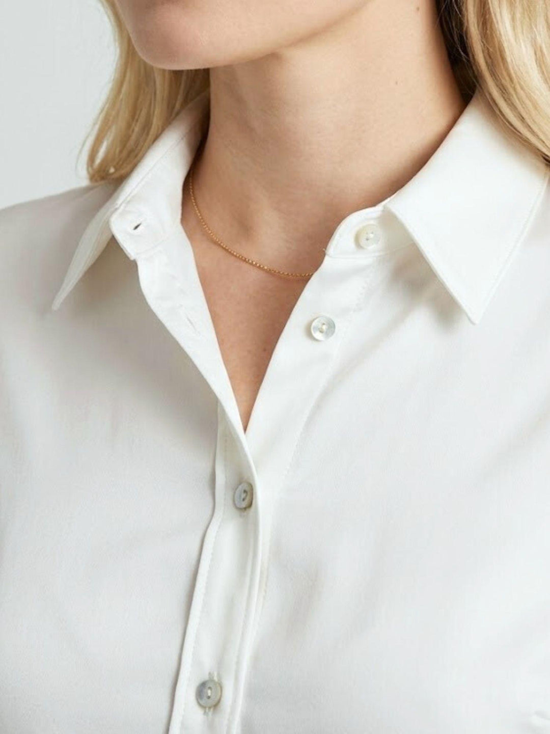 Camicia elasticizzata bianca 4004 BIANCA ANDREA MORANDO 