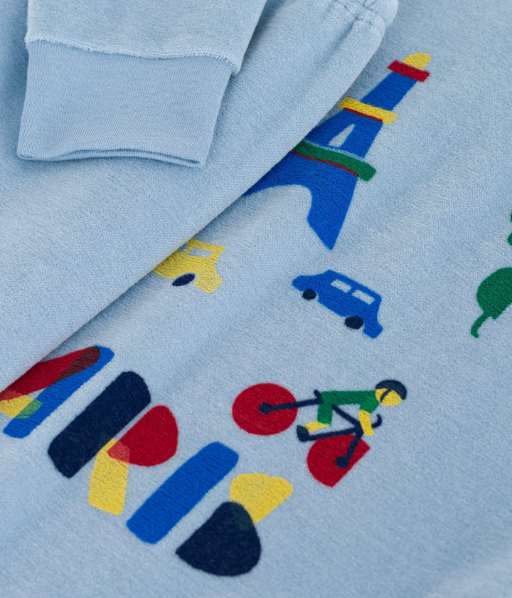 Pigiama in ciniglia bambino A0E9R 01 PETIT BATEAU 