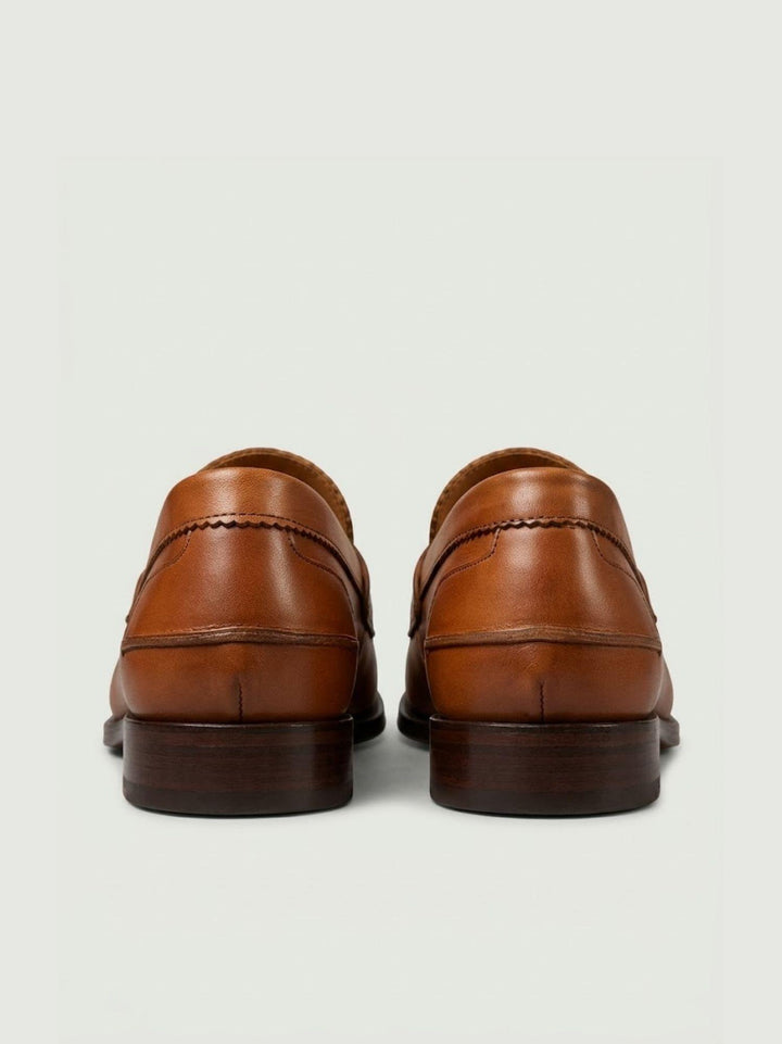 Mocassino penny in pelle color cuoio 1000 CUOIO SAXONE 