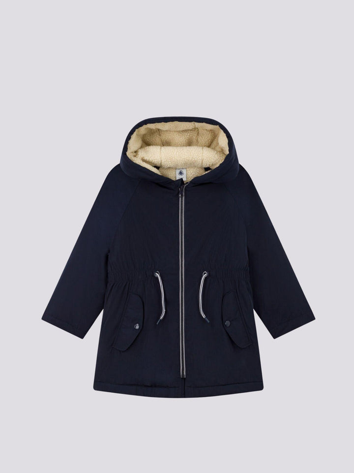 PARKA BAMBINA NAVY A081G 01 PETIT BATEAU 