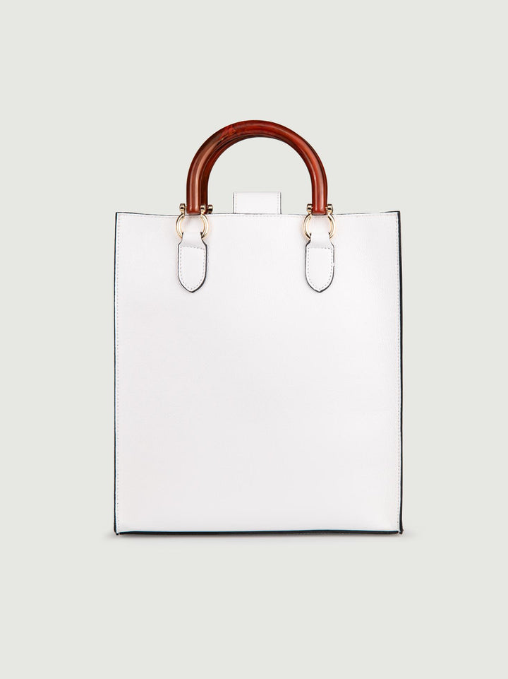 CARTELLA IN PELLE NAPLAK BIANCO CON MANICI IN RESINA "EMPIRE" EMPIRE BIANCO BIMOR 