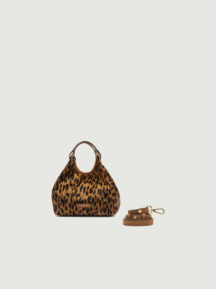 BORSA DUA SMALL IN CAVALLINO LEOPARDO BS 11109 CAV-PL 118651 GIANNI CHIARINI 