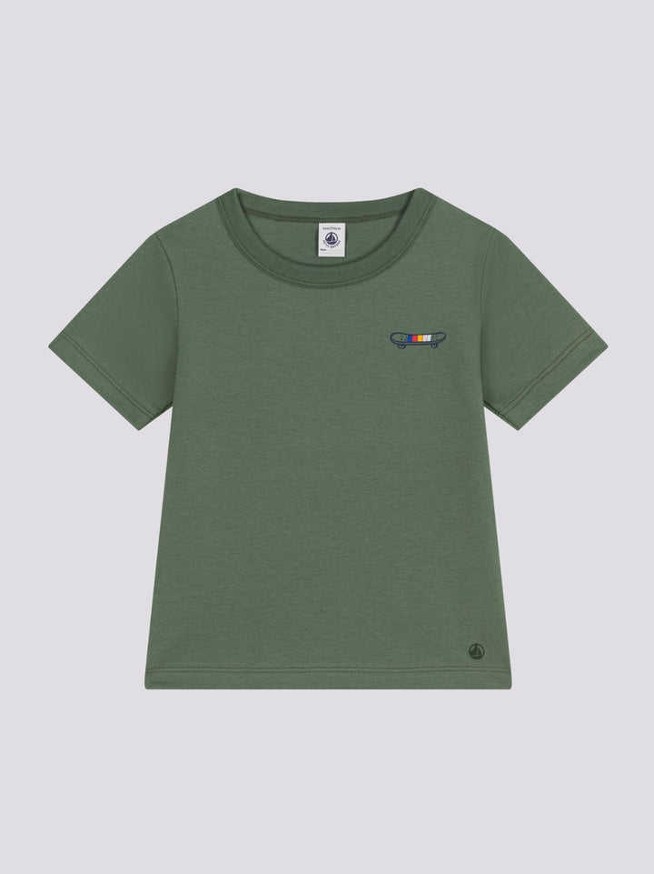 T-SHIRT STAMPATA IN JERSEY LEGGERO BAMBINO A0A2G 04 PETIT BATEAU 