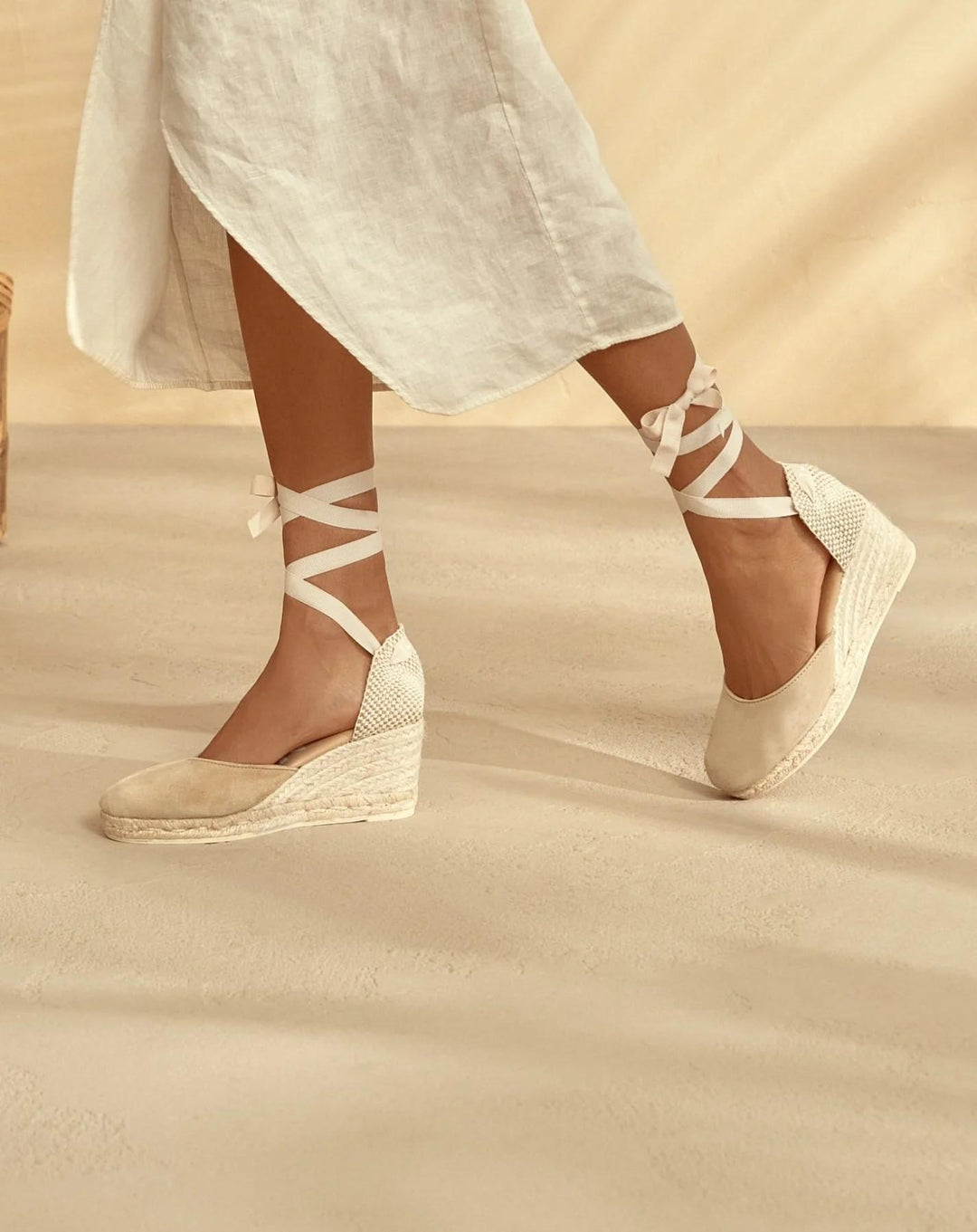 ESPADRILLAS BASSE SCAMOSCIATE CHAMPAGNE M 1.1 WL CHAMPAGNE MANEBI 