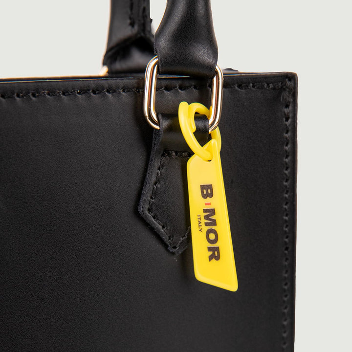 BORSA IN PELLE NERA BABY BABY NERO BIMOR 