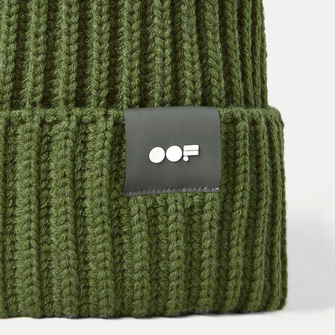 CAPPELLO BEANIE IN MISTO LANA VERDE MILITARE 3013 0777 OOFWEAR 