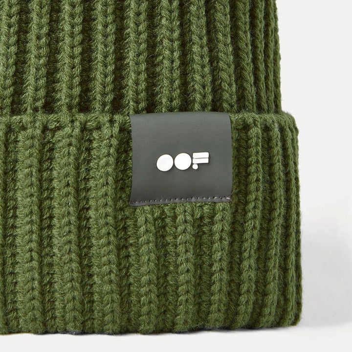 CAPPELLO BEANIE IN MISTO LANA VERDE MILITARE 3013 0777 OOFWEAR 