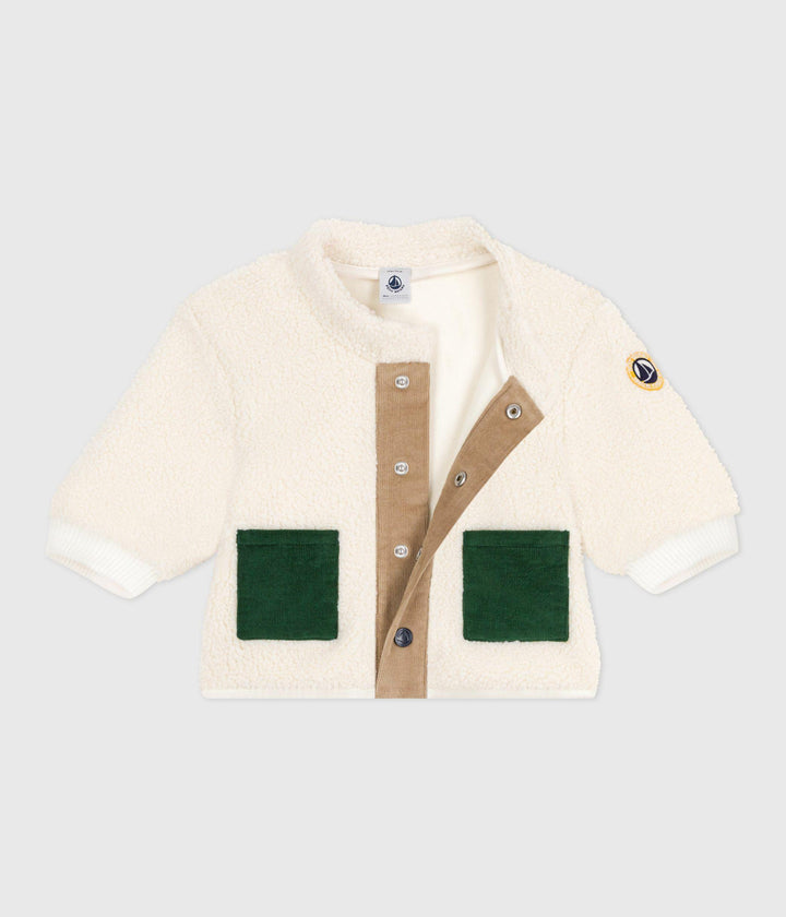 GIACCA SHERPA CON BOTTONI A0DUG 01 PETIT BATEAU 