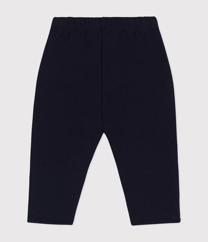 PANTALONI BLU IN TESSUTO FELPATO PER BEBÈ A0A0W 05 PETIT BATEAU 