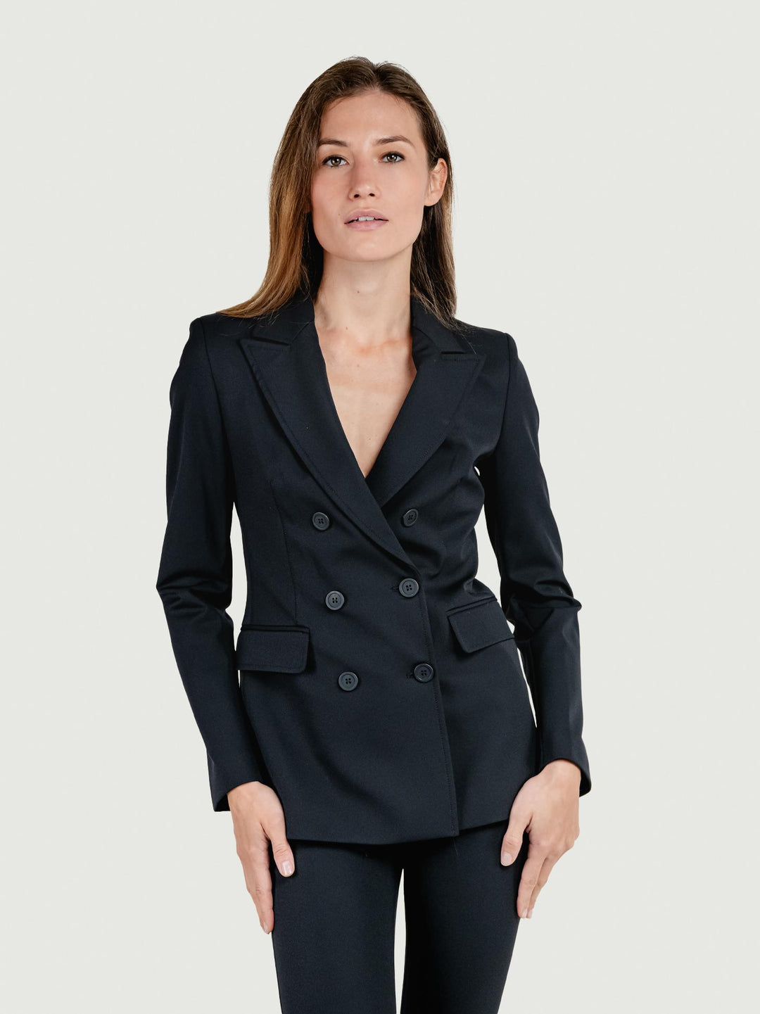 BLAZER DOPPIOPETTO NERO 3271BEA NERO ANDREA MORANDO 