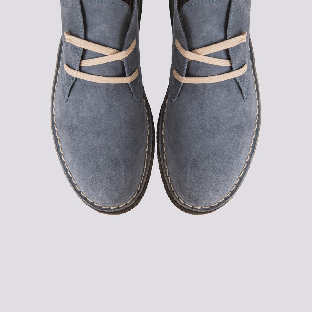Polacchino Desert Boot azzurro ghiaccio in camoscio CLARK BLU BAHIA ANDREA MORANDO 