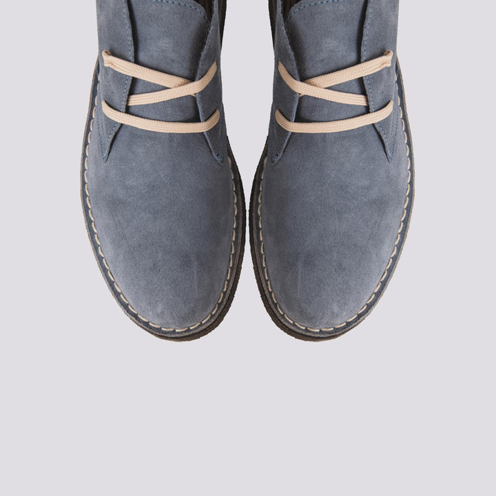 Polacchino Desert Boot azzurro ghiaccio in camoscio CLARK BLU BAHIA ANDREA MORANDO 