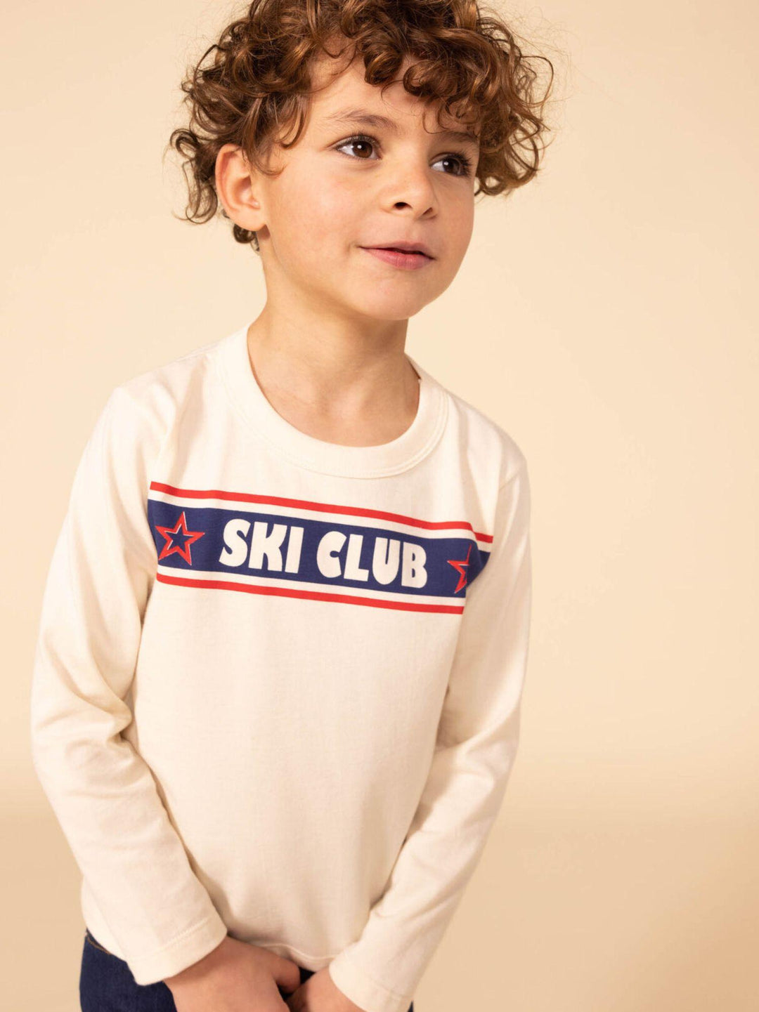 T-SHIRT MANICHE LUNGHE IN COTONE bambino A08IW 08 PETIT BATEAU 