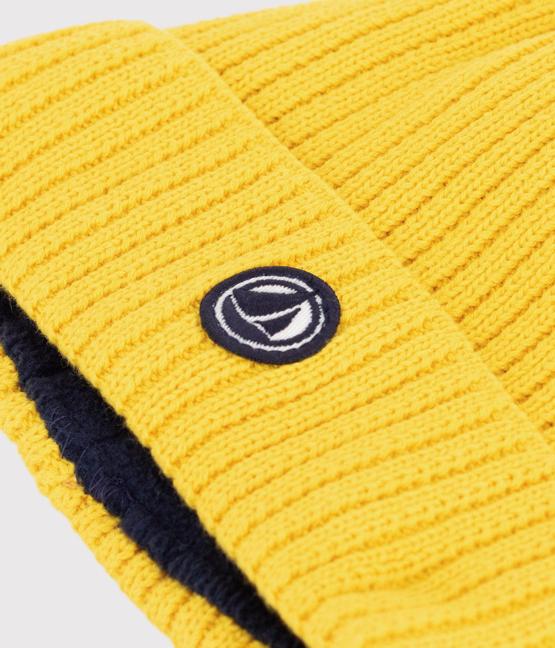 Cuffietta in maglia foderata in pile bambino A0DOD 02 PETIT BATEAU 