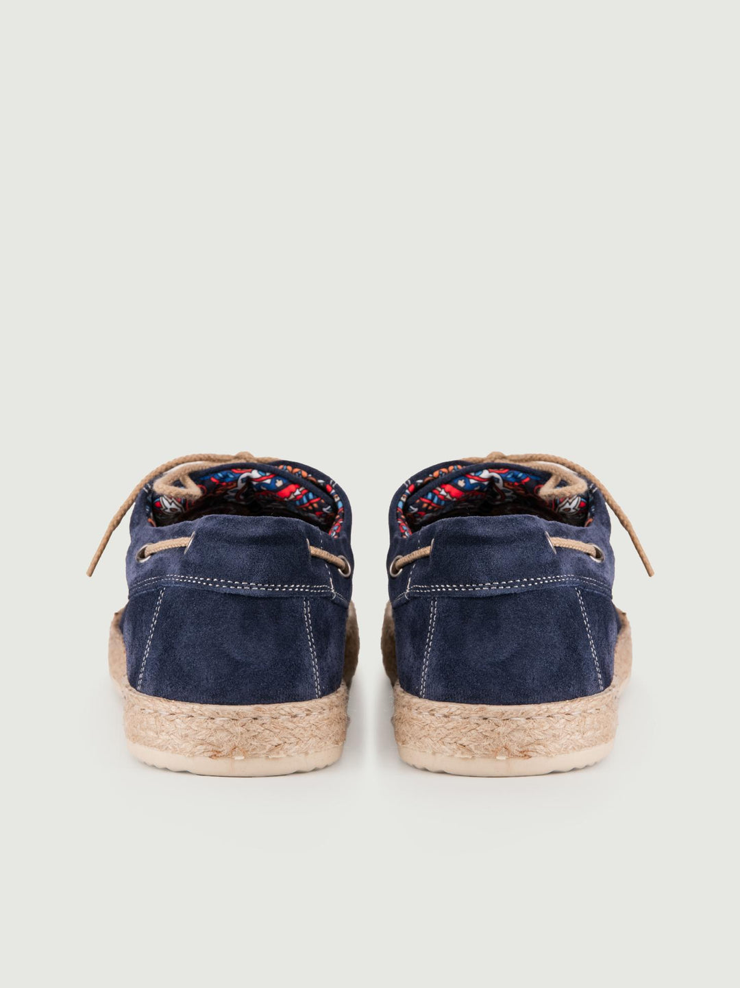 MOCASSINO DA BARCA BLU CON SUOLA IN CORDA
