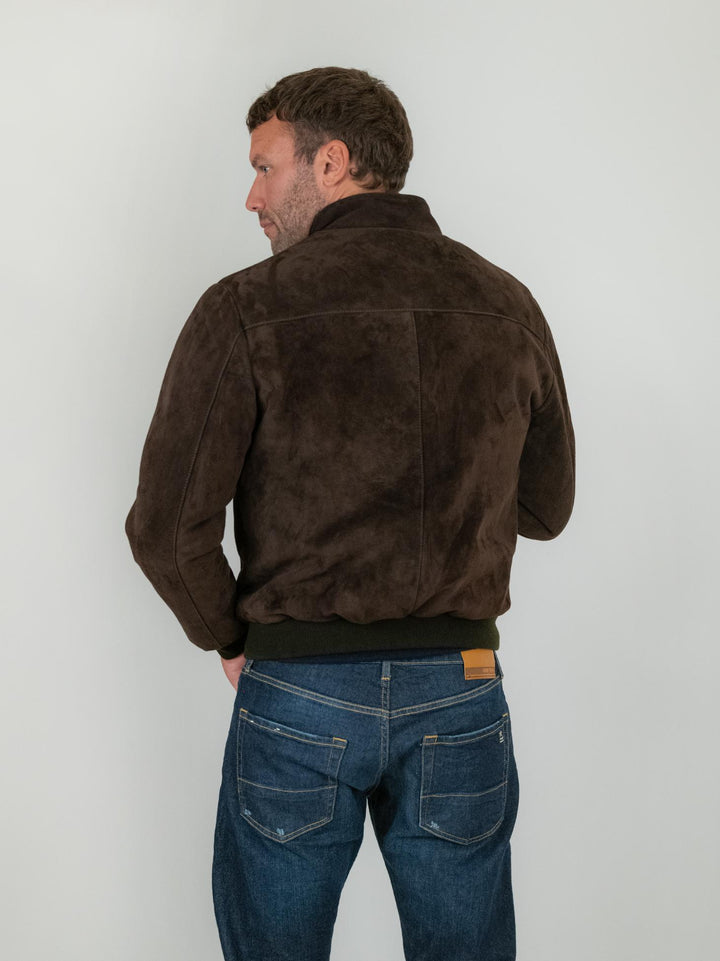 GIACCA IN CAMOSCIO TESTA MORO ELVIS ELVIS 86 JACK LEATHER 