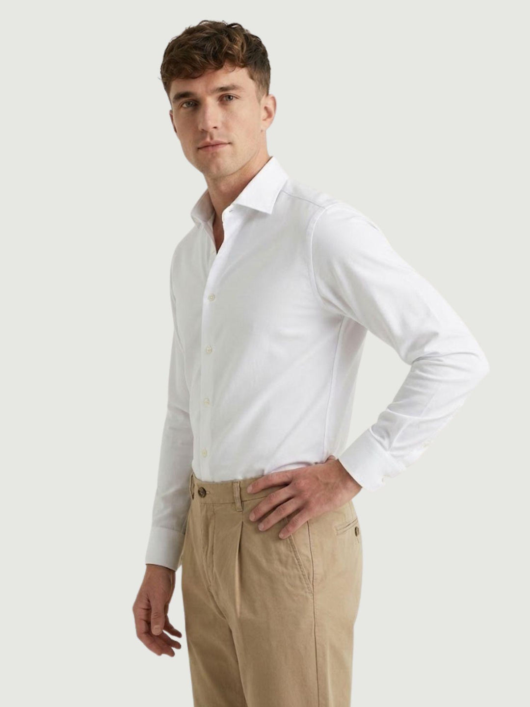 Camicia in tessuto performance bianca PERFORMANCE BIANCO ANDREA MORANDO 
