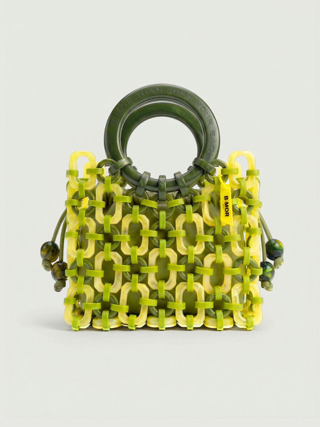Borsa a mano Doll in resina botanical pearl DOLL+BB VERDE PERLA+VERDE BIMOR 