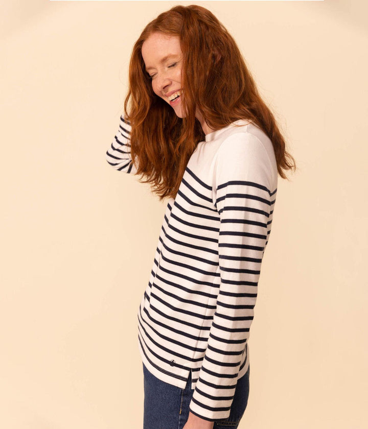 MARINIÈRE IN COTONE DONNA A06WH 01 PETIT BATEAU 