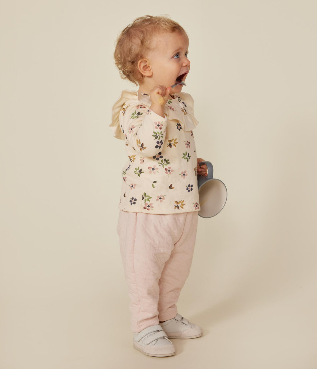 Blusa in tubique a fiori