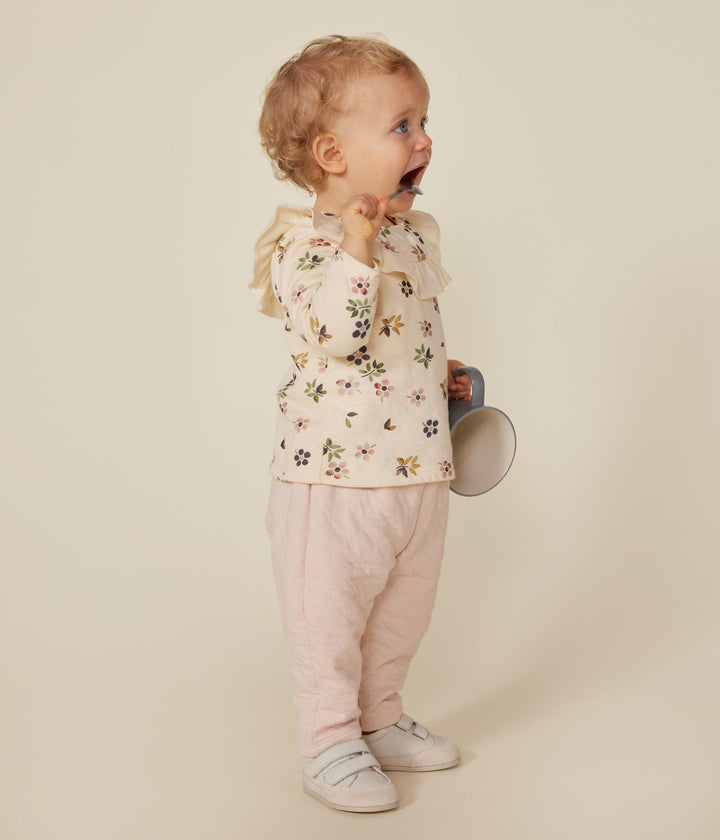 Blusa in tubique a fiori